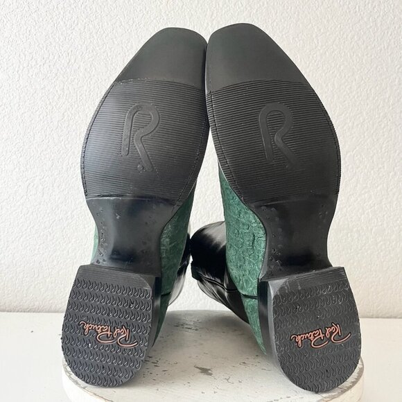 NEW Rod Patrick Mens Cowboy Boots 13.5AAA Green Alligator Western French Toe - Picture 10 of 14